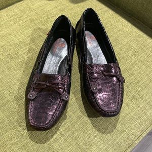 Marc Joseph New York cypress Hill Moccasin in Exotic Wine